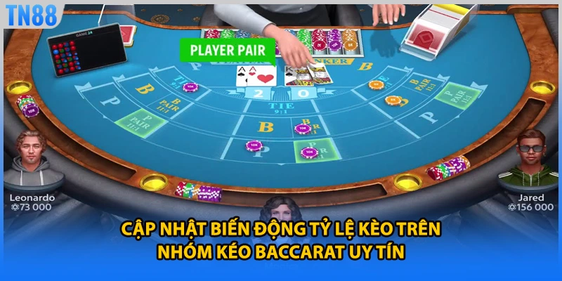 Cập nhật biến động tỷ lệ kèo trên nhóm kéo baccarat uy tín